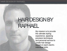 Tablet Screenshot of hairdesignbyraphael.com